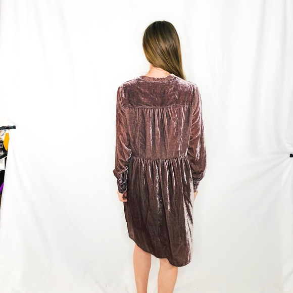 Holding Horses Anthropologie Velvet Dress M 0308 - Picture 4 of 7
